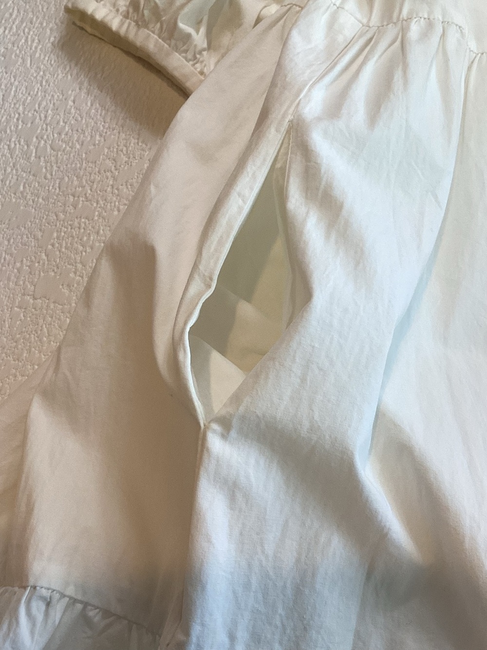 WRAY Rosemary Dress White Tiered 100% Cotton Puff Sleeve Cottagecore Small - Picture 14 of 15